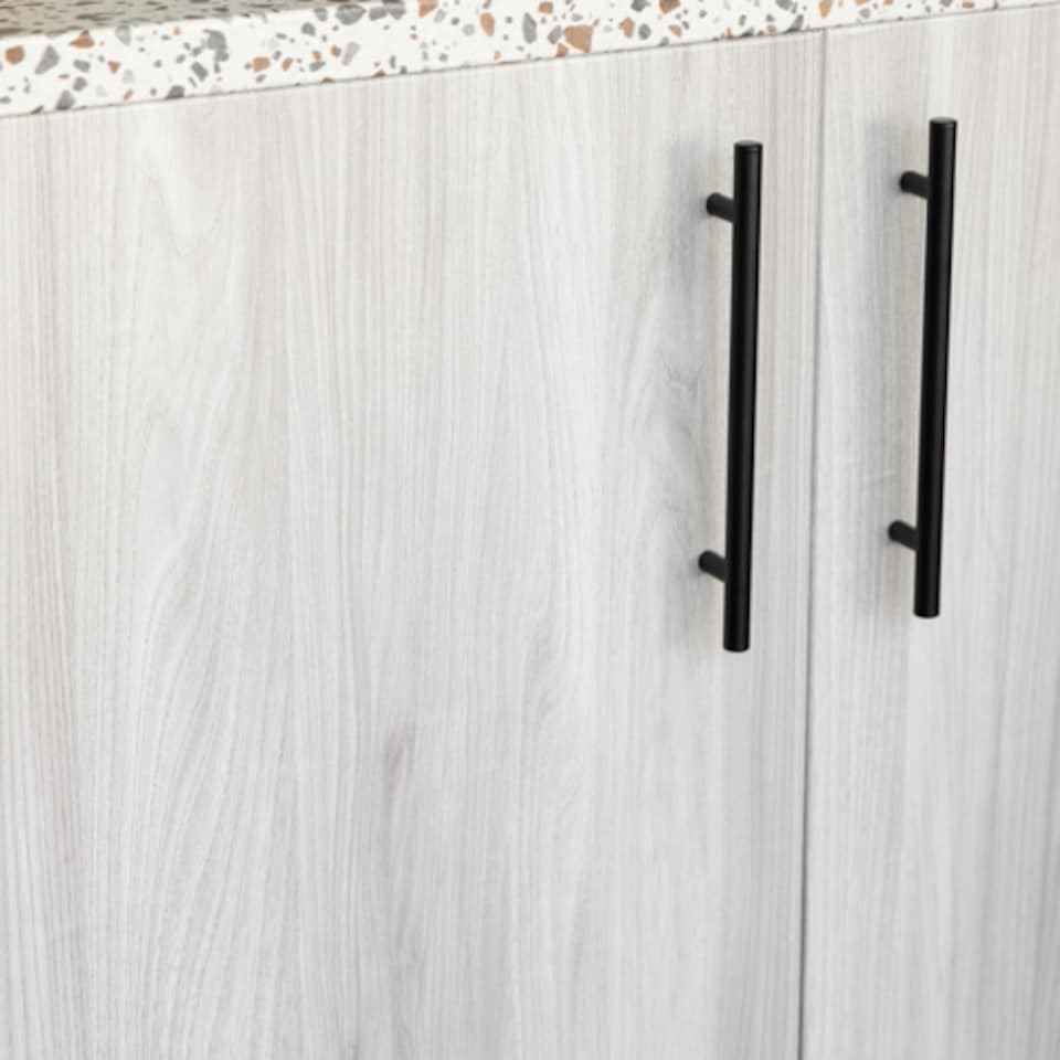 image 1 of Sticky Back Plastic Sangallo Grey Wood Effect Kitchen Self-adhesive Vinyl Wrap for Cupboards, Doors and Worktops 67.5cm x 2m (7 rolls) - d-c-fix