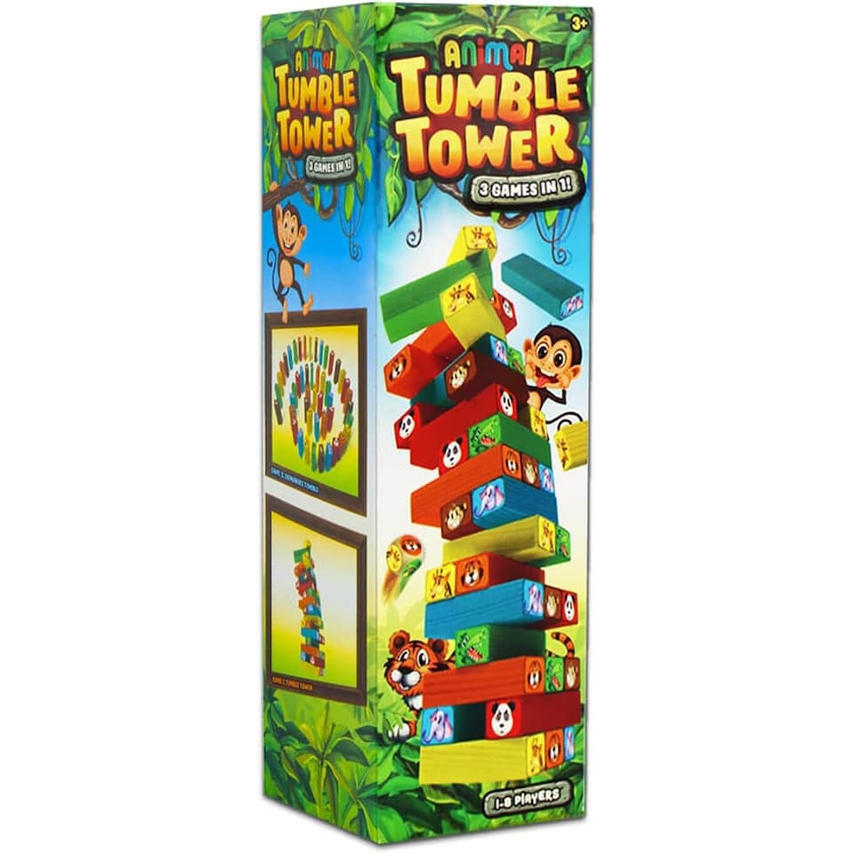 image 1 of Animal Tumble Tower Game