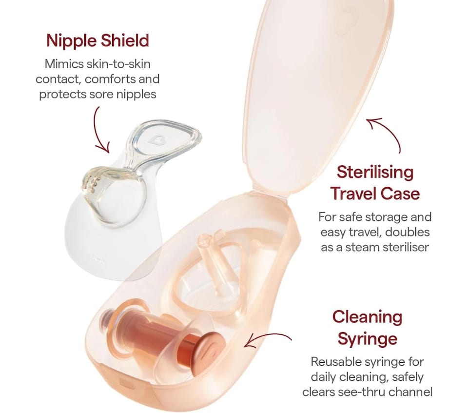 image 1 of Munchkin Nipple Shield 24mm Breastfeeding Milk Flow Visibility