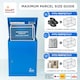 image 10 of SMART PARCEL BOX® Medium Front Access | Blue | 1