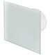 image 1 of 125mm Humidity Sensor Extractor Fan White Glass Front Panel TRAX Wall Ceiling Ventilation