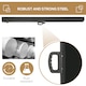 image 4 of Outsunny 3x2M Retractable Side Awning Screen Fence Patio Privacy Divider Black | Black | Black