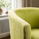 image 2 of Fabric Tub Chair Colour Range Wooden Legs Armchair Living Room Modern Office | Green
