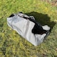 image 4 of Canvas Log Carrier Firewood Bag Tote in French Grey