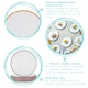 image 2 of Argon Tableware 16 Piece White Enamel Dinner Set - cm - Black
