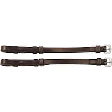 Collegiate Leather Cheek Pieces IV - Brown - Warmblood