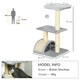 image 5 of PawHut 72cm Cat Tree Tower with Scratching Post Perch, Indoor