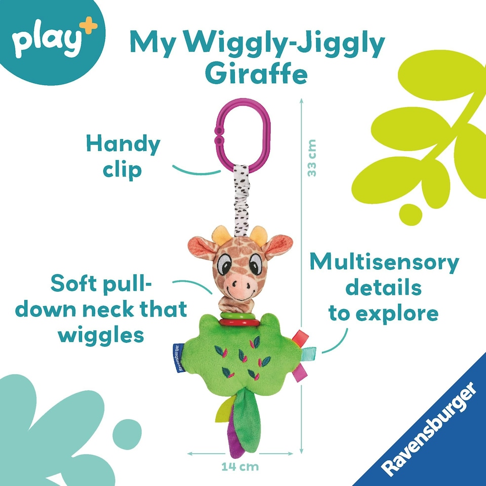image 1 of * Play+ Pull & Wiggle Giraffe - Ravensburger - 542 12034022