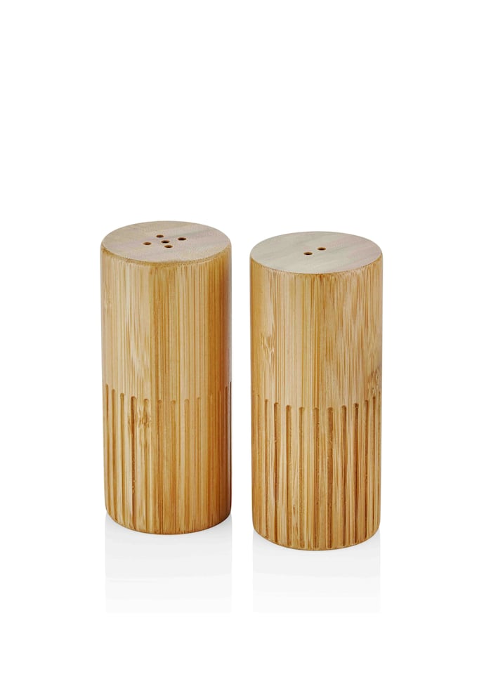 image 1 of Natura Collection Wooden Salt And Pepper Dispenser