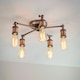 image 2 of Hal 5 Light Semi flush Aged Pewter, Aged Copper Plate, E27