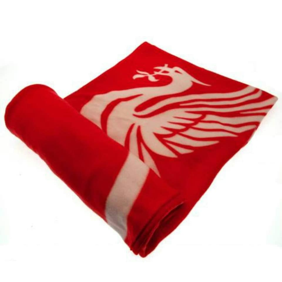 image 1 of Liverpool FC Fleece Blanket - Red - One Size