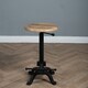 image 2 of Solid Wooden And Metal Adjustable Bar Stool L 36 x W 44 x H 65-76 cm