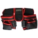 image 4 of SPARES2GO 20 Pocket Double Tool Belt Heavy Duty Joiners Carpenter Builders Nails Pouch
