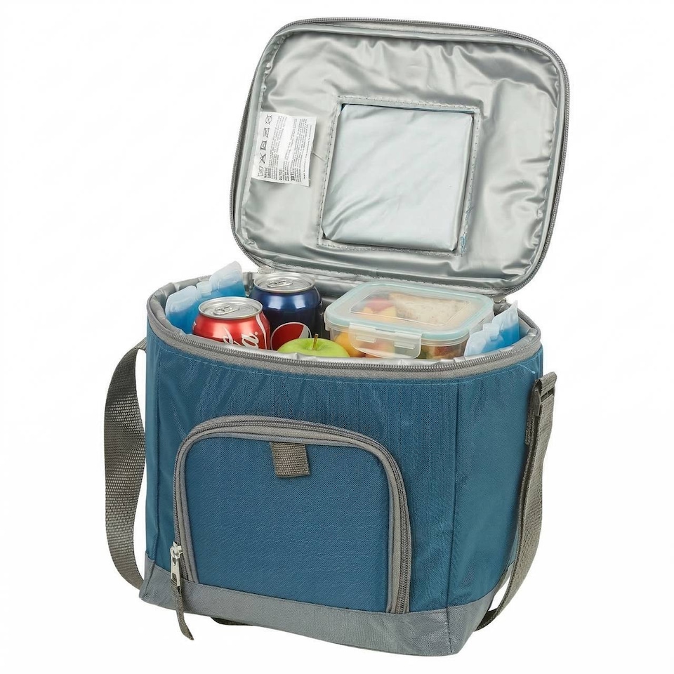 image 1 of Insulated Cooler Bag Leakproof Thermal Food Storage | Blue | Teal Blue | 8L Tote Bag | 1