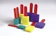 image 1 of Sponge brush pack, 9 assorted colour 3 small, 3 medium, 3 large
