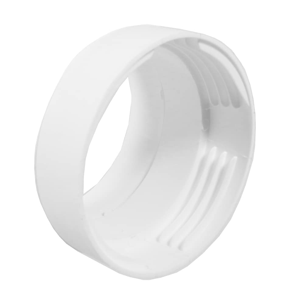 image 1 of SPARES2GO Tumble Dryer Vent Adaptor Threaded Female Duct Hose Outlet Connector (4" / 100mm)