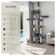 image 2 of Cat Tree Hansi - 243 to 260 cm, sisal cat scratching posts - Grey