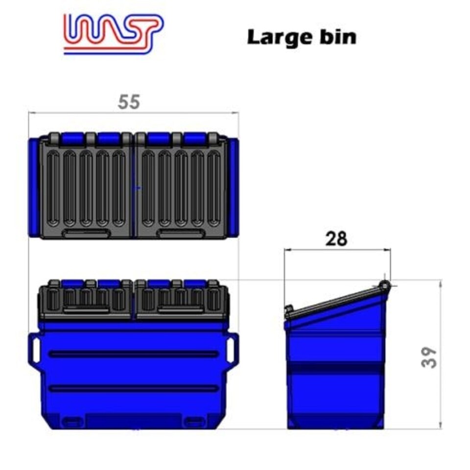 image 1 of Track Side Scenery Slot Car Displays 3 x Green Bins 1:32 Scale New WASP