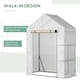 image 4 of Outsunny Greenhouse for Outdoor, Portable Gardening Plant Grow House w/ Shelf