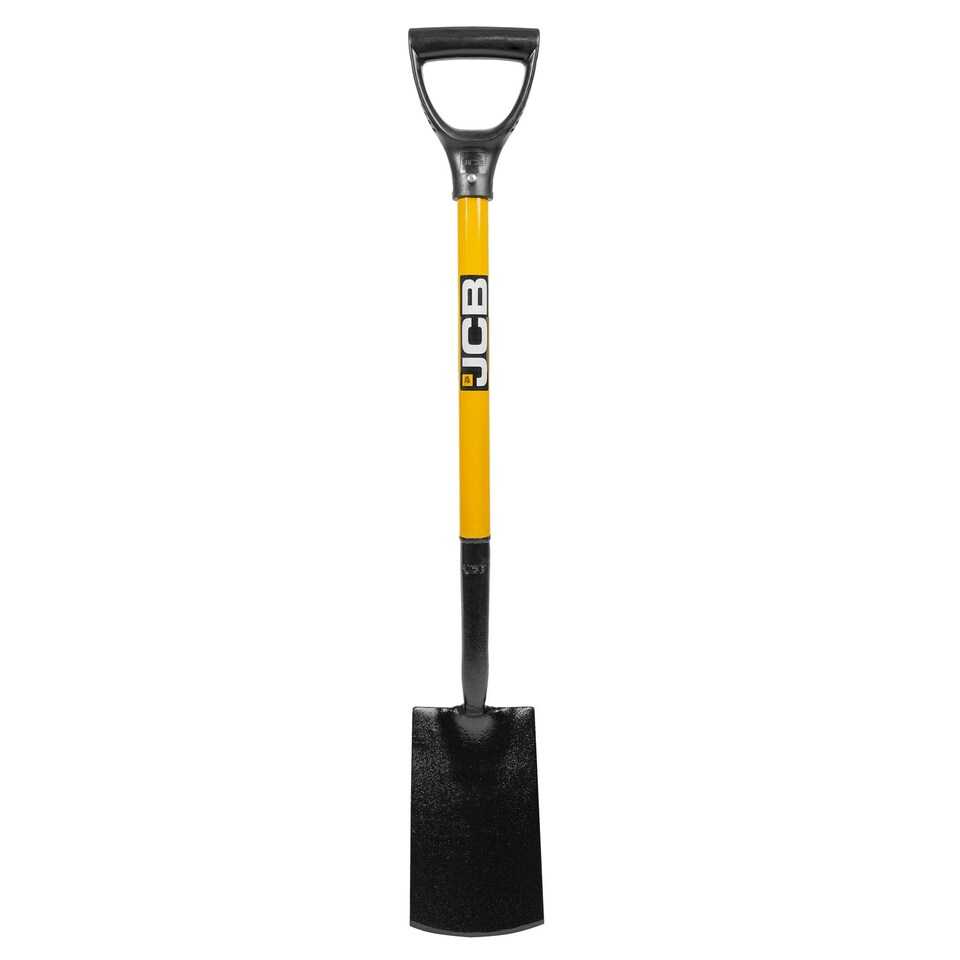 image 1 of JCB Professional Garden Border Spade, Carbon Steel Blade, Heavy-duty Contractor Tool JCBBS01