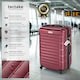 image 2 of Suitcase Set Mila - 4 hard-shell suitcases, including luggage scales and tags | Red | burgundy | 1