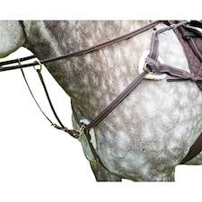 Salisbury Leather Horse Breastplate - Havana - Full