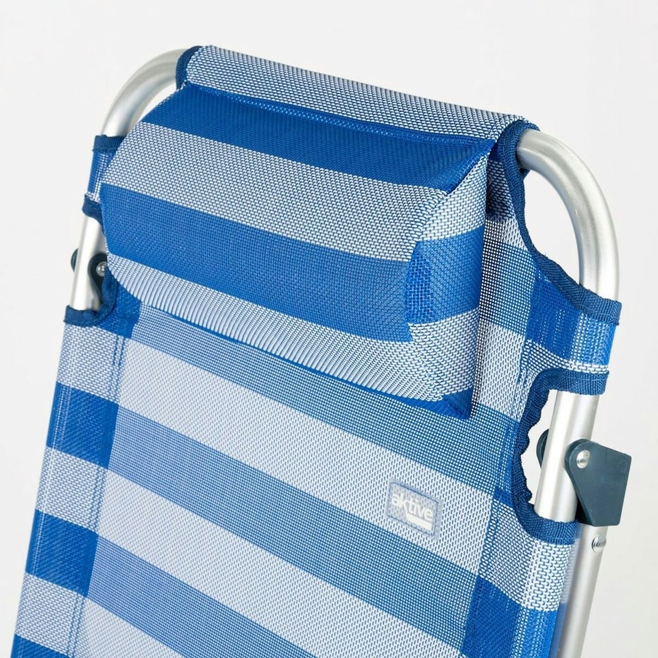 image 1 of Folding Chair Aktive Striped 48 x 90 x 60 cm (2 Units) N/A