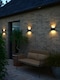image 8 of Nordlux Milda Outdoor Wall Light Black Aluminium Sensor Intergrated LED  Weatherproof - Mains Powered, IP44 | Black | Black