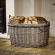 image 1 of Grande Woven Log Storage Basket N/A