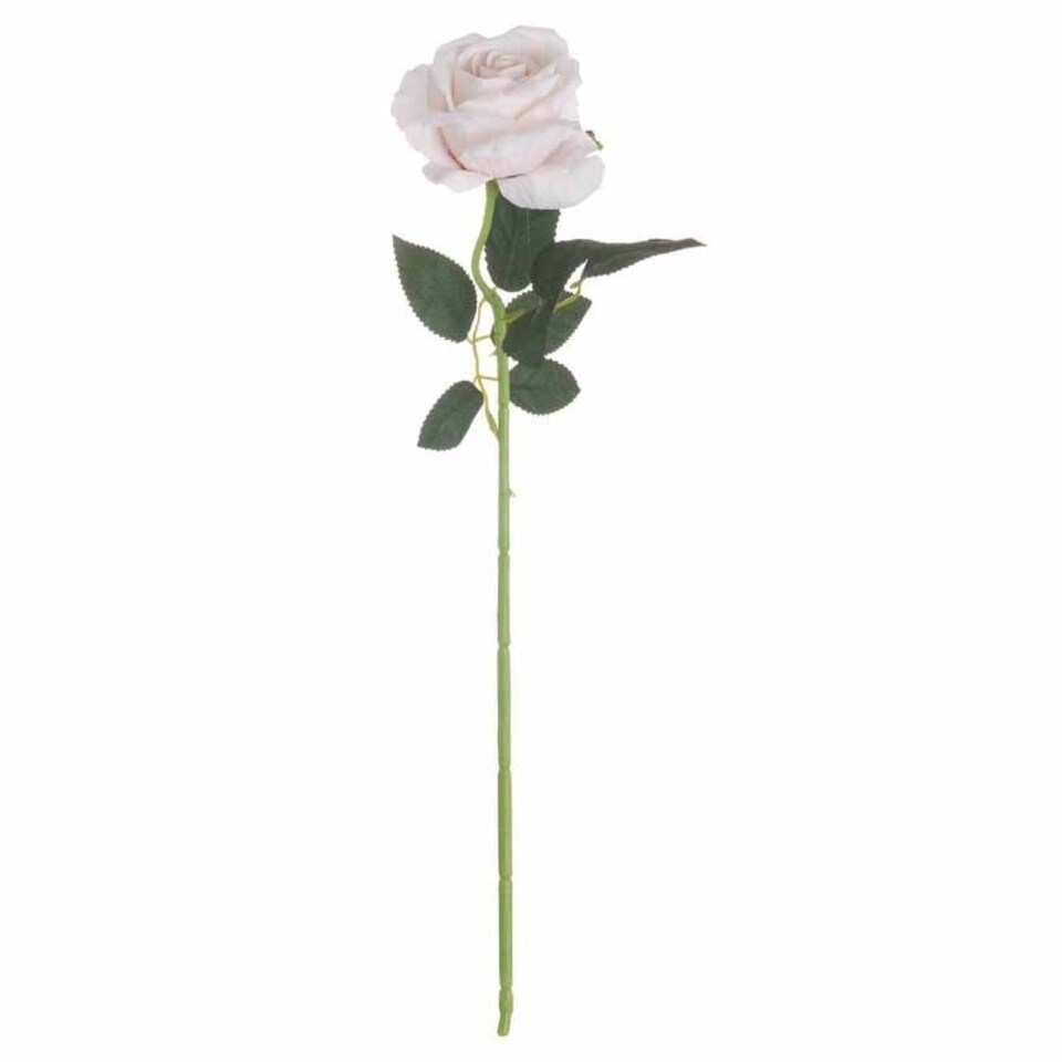 image 1 of Cream Tea Rose Artificial Flower - L6 x W9 x H53 cm - Pink