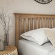 image 4 of Dunkeld Solid Wooden Oak Low Footboard Shaker Style Bed Frame (Double)