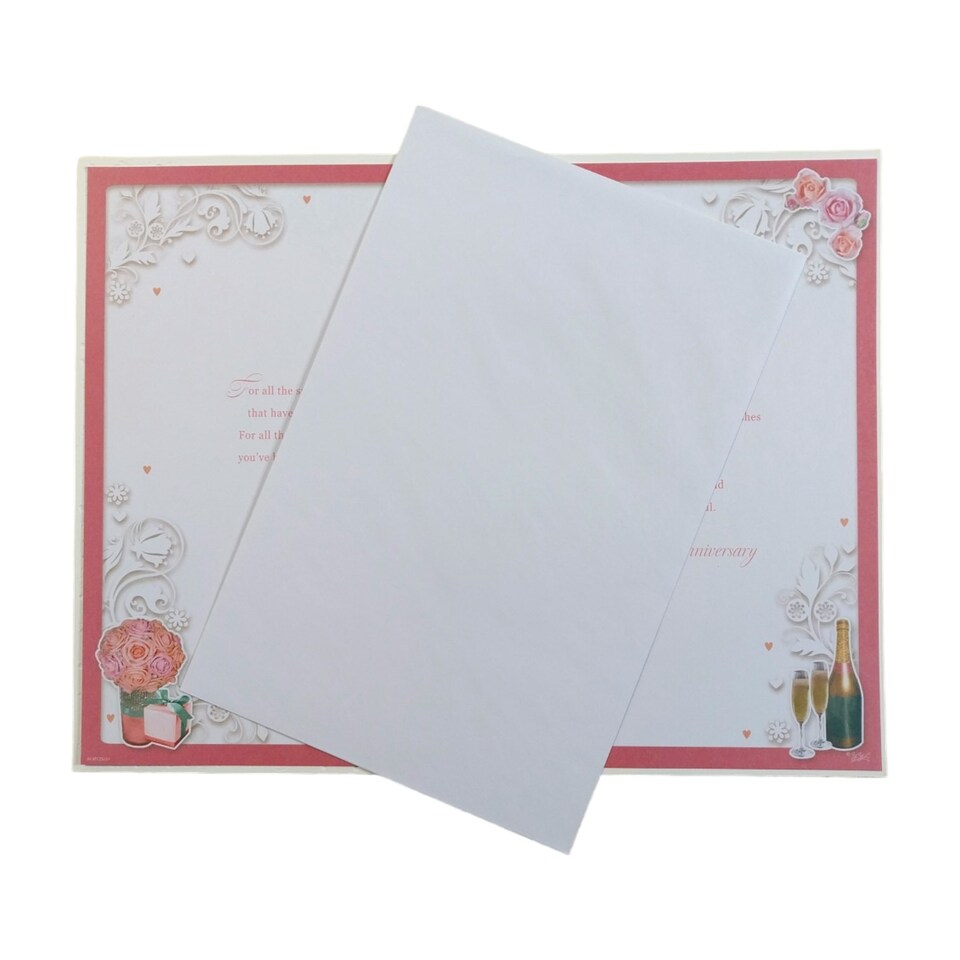 image 1 of Mum and Dad Ruby Anniversary Congratulations Opacity Card