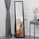 image 2 of HOMCOM Full Length Mirror, Floor Standing or Wall-Mounted Long Mirror, Rectangular Full Body Mirror for Bedroom, Living Room, Black
