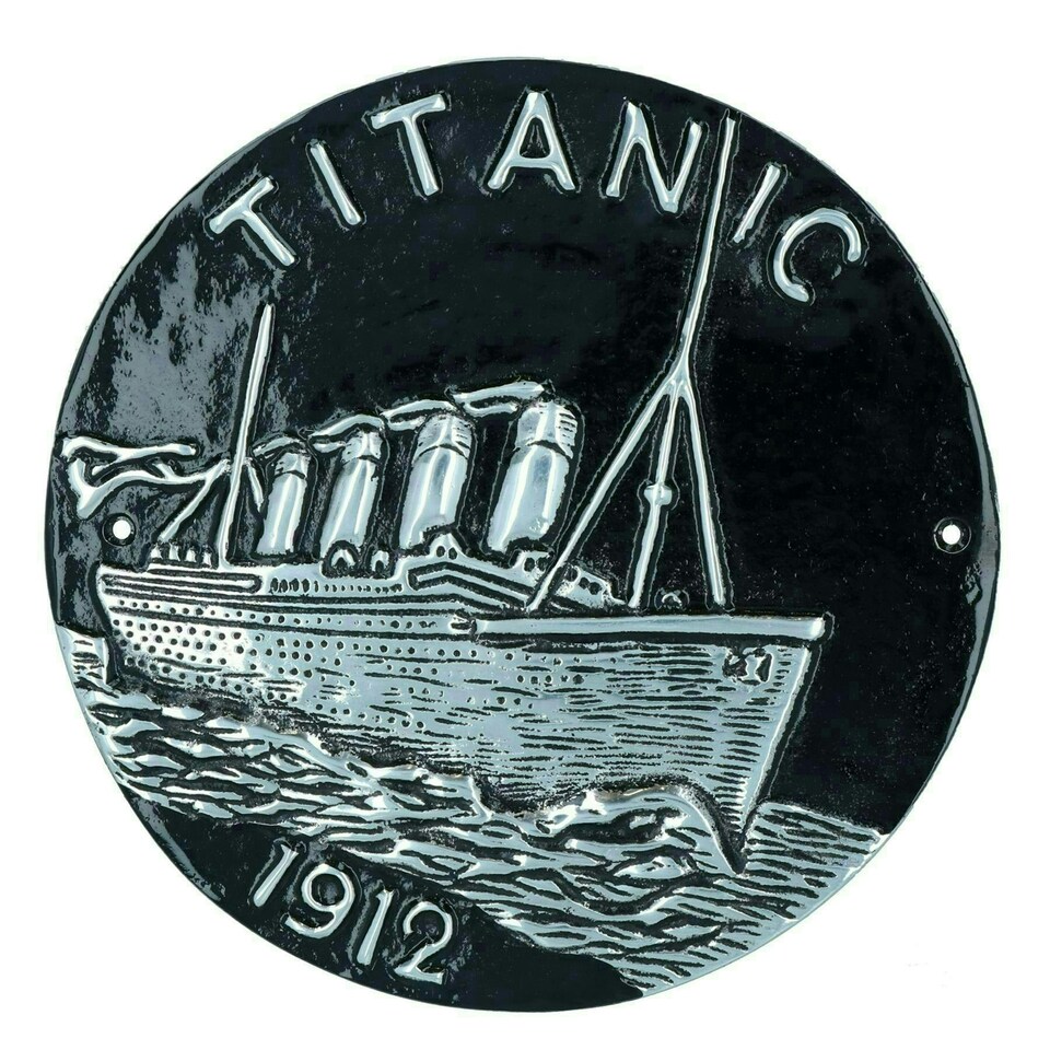image 1 of Titanic Aluminium Sign Plaque Door Wall House Gate Garden Cruise Ship Boat