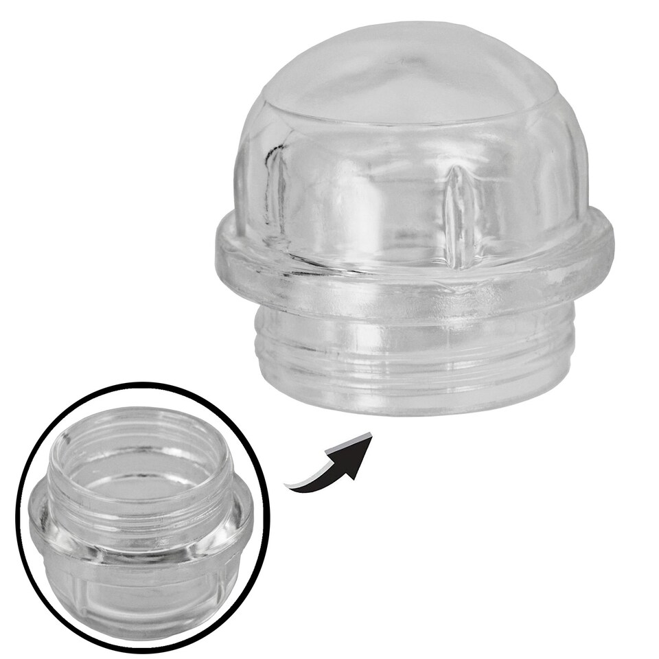 image 1 of SPARES2GO Lamp Light Lens Glass Cover compatible with Baumatic BT2355SS Oven Cooker