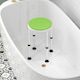 image 8 of HOMCOM 360 Swivel Seat Bath Shower Stool, Adjustable Height Shower Chair with Aluminium Frame Non-Slip Feet Chair Safe Support Home Assistance, Green