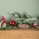 image 8 of 1.9m Christmas Frosted Pinecone Garland with Red Berries and Baubles