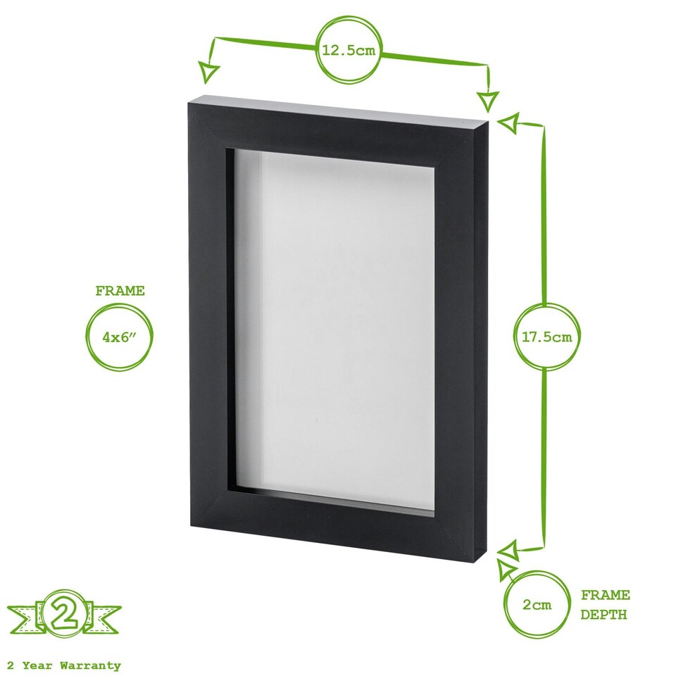 image 1 of Nicola Spring Photo Frame - 4'' x 6'' - White
