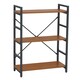 image 1 of Laxton 3 Tier Red Pomelo Shelf Unit Brown