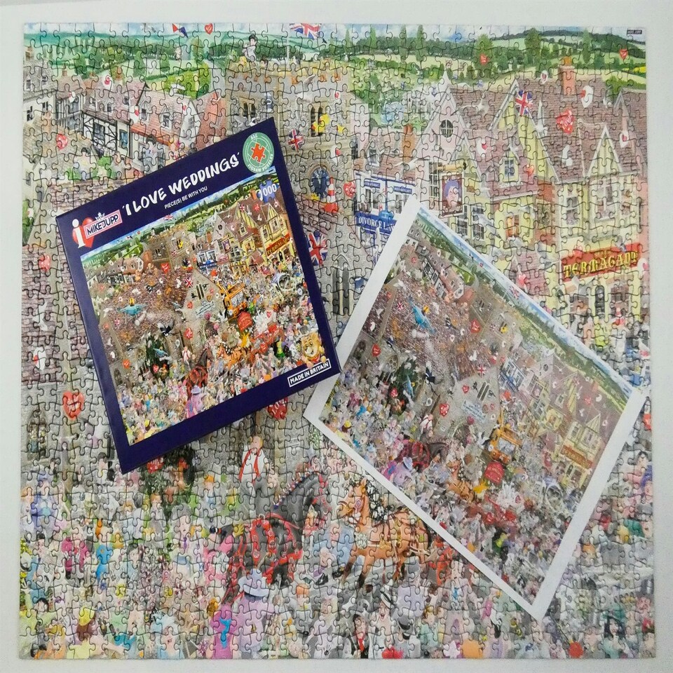 image 1 of Mike Jupp I Love Weddings 1000 Piece Jigsaw Puzzle