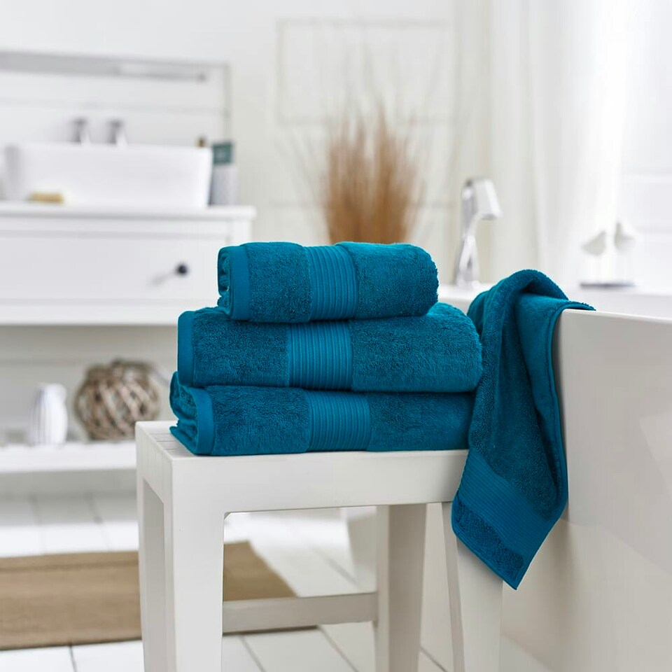 image 1 of Bliss 650gsm Pima Cotton Supersoft Fluffy Towels Blue | Sapphire | Hand towel
