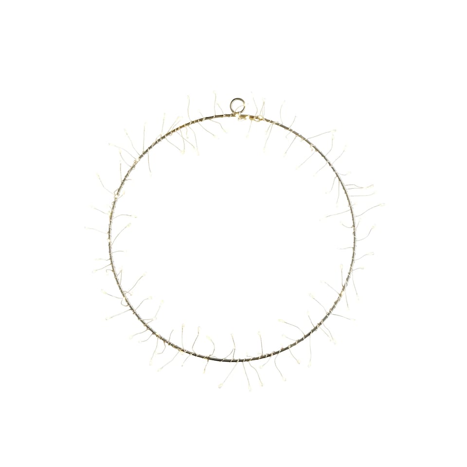 image 1 of ValueLights Christmas Firecracker Hoop White Outdoor Wall Light | White