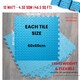 image 10 of Samuel Alexander Blue 12 Piece EVA Foam Floor Protective Tiles Mats 60x60cm Each