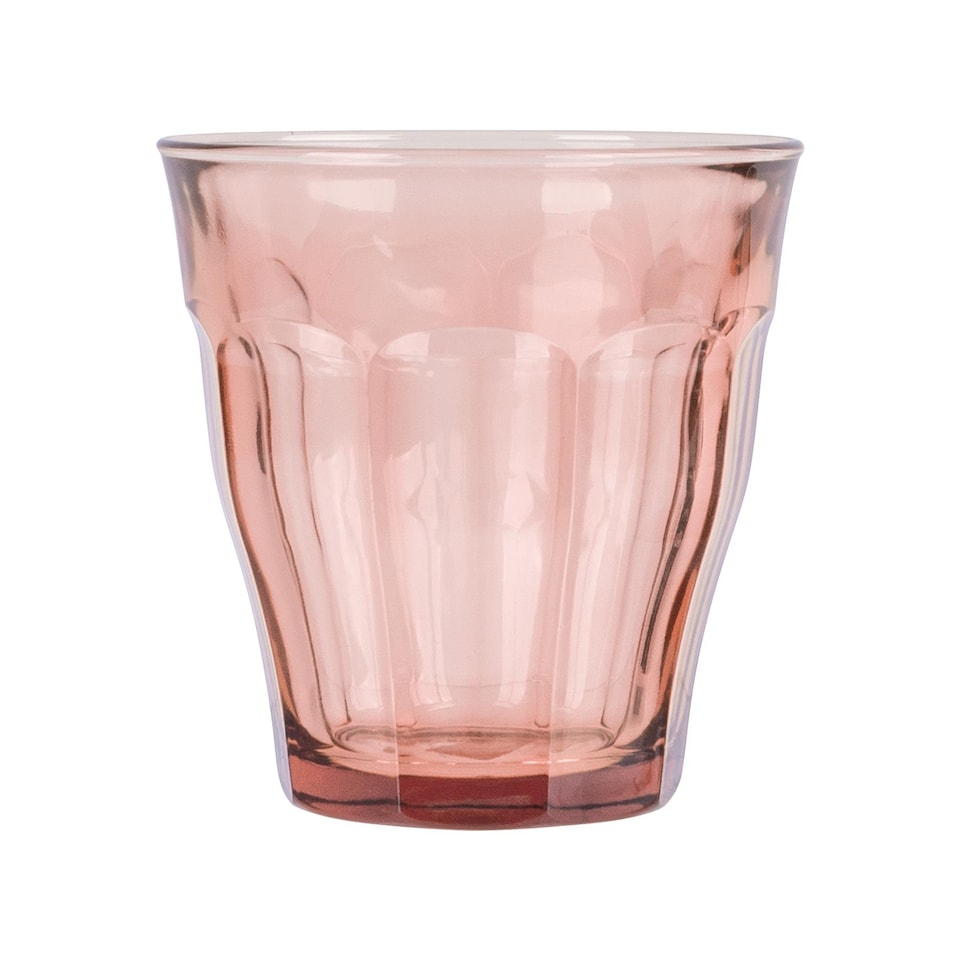 image 1 of Duralex Picardie Glass Tumblers - 250ml - Pink - Pack of 4 | Pink | Pink