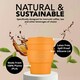 image 4 of Ecoffee Cup 8oz 240ml Reusable Eco-Friendly 100% Plant Based Coffee Cup with Silicone Lid & Sleeve - Melamine Free Travel Mug N/A | Alhambra