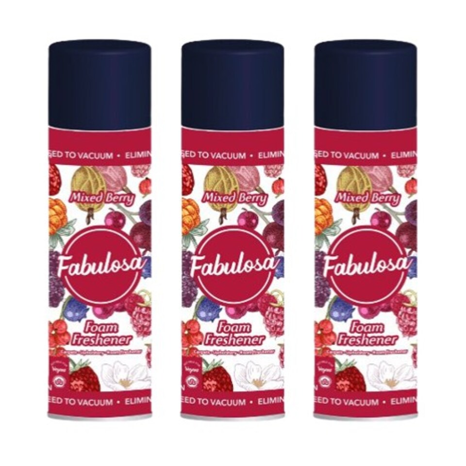 image 1 of Fabulosa Mixed Berry Carpet and Upholstery Foam Freshener 300ml