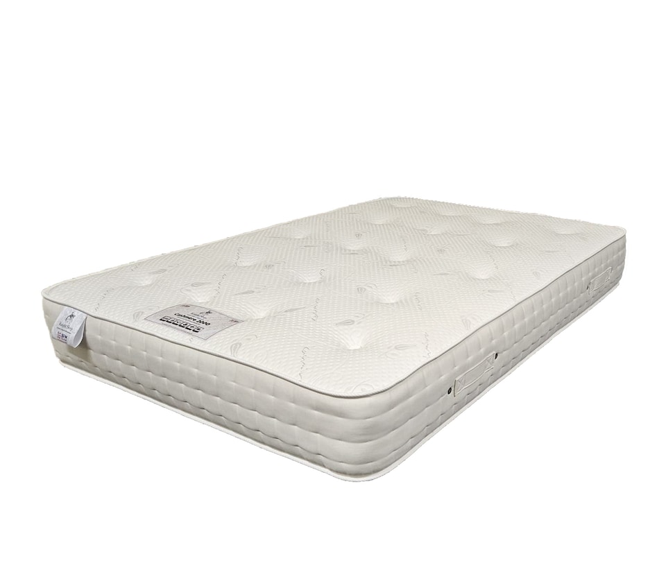 image 1 of Cashmere 2000 Silk Pocket Spring Medium Firm Natural Mattress With Edge Support
