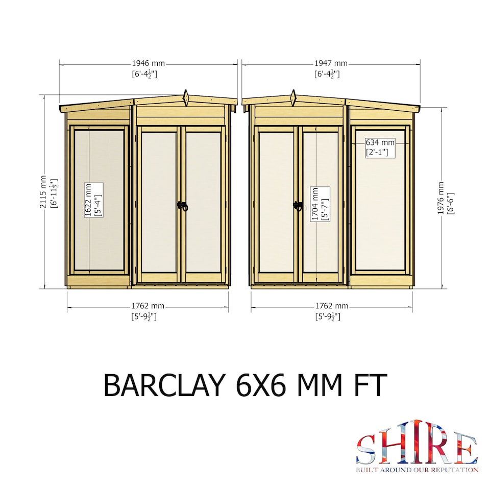 image 1 of Barclay 6 x 6 Corner Summerhouse