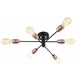 image 1 of Gustave 6 Light Black Semi Flush Ceiling Light