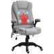 image 1 of Vinsetto Office Chair w/ Heating 6-Point Massage Relaxing Reclining Grey
